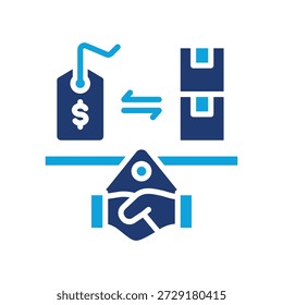 Fair Pricing Icon Mixed Vector Illustration