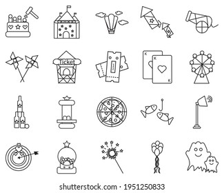 fair set vector type icon