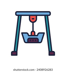 fair ship icon. vector filled color icon for your website, mobile, presentation, and logo design.