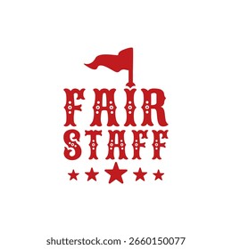 Diseño de tipografía de bandera de evento de personal de feria