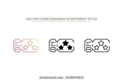Diseño de icono de boleto justo con fondo blanco ilustración de stock