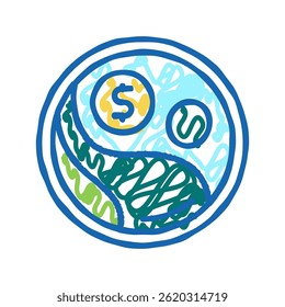 fair trade cosmetic doodle icon sketch vector. fair trade cosmetic sign. isolated symbol illustration