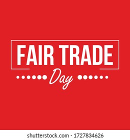 Fair trade day concept.Conceptual vector illustration in flat style design.Isolated on background.