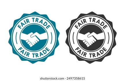 Fair trade design logo template illustration