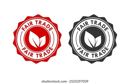 Fair trade design logo template illustration