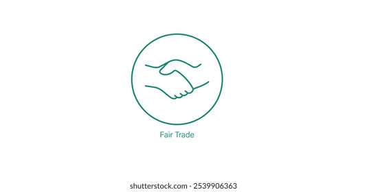 Fair Trade Icon for Ethical Sourcing and Sustainable Fashion
