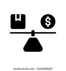 Fair Trade Icon Glyph Vector Illustration