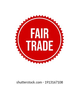 Fair Trade Icon Label Design Vector