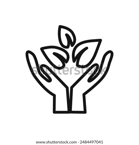 fair trade icon linear vector graphics sign
