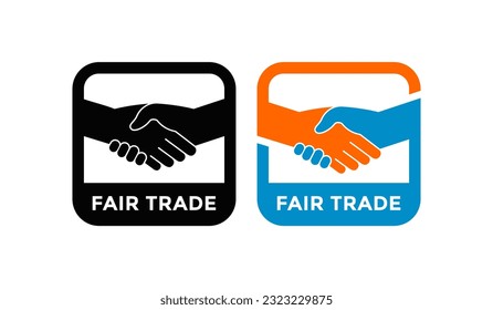 Fair trade logo vector design. Suitable for business and information