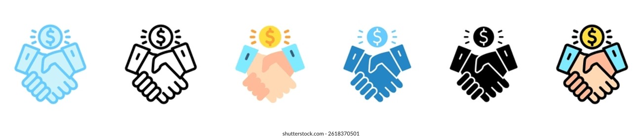 Fair Trade multi style, mini illustration icon. use for modern concept, print, UI, UX kit, web and app development. Vector EPS 10, related to business, green industry, eco friendly and economy .