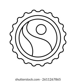 fair trade products green living line icon vector. fair trade products green living sign. isolated contour symbol black illustration