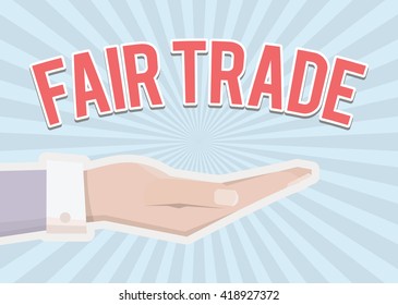 Fair Trade retro sign.