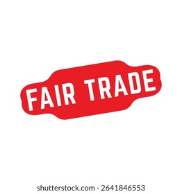 Fair Trade Rubber stamp design. VECTOR ILLUSTRATION.