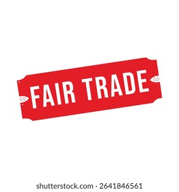 Fair Trade Rubber stamp design. VECTOR ILLUSTRATION.
