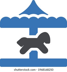 fair vector glyph flat icon