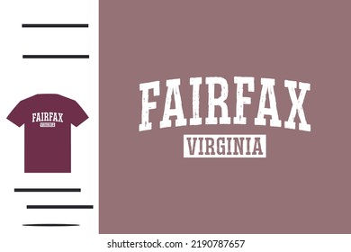 Fairfax County T Shirt Design