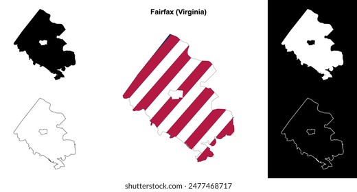 Mapa del condado de Fairfax (Virginia)