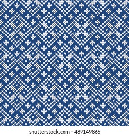 Fairisle Jacquard Seamless Knitting Pattern