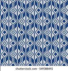 Fairisle Jacquard Seamless Knitting Pattern