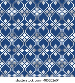 Fairisle Wool Seamless Knitting Pattern