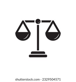 Fairness icon. Compare logo symbol. Scales judgment pictogram. Balance, linear style sign for mobile concept and web design