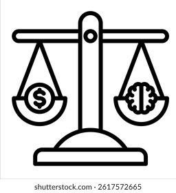 fairness icon vector concept illustration