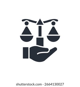 Fairness-Symbol. vector.Editable stroke.linear style Zeichen zur Verwendung Web-Design, logo.Symbol-Illustration.