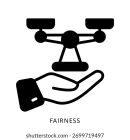 Ícone de Ilustração do Fairness Mini. Use Para Conceitos Modernos, Impressão, Ui, Kit Ux, Desenvolvimento De Web E Aplicativos. Vetor Relacionado Ao Financiamento De Negócios, Gestão E Muito Mais