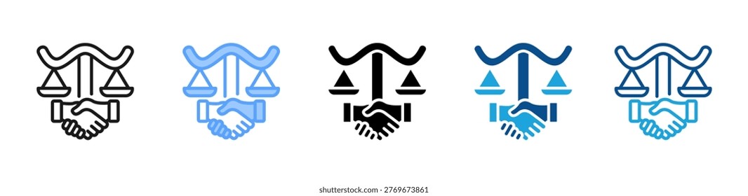Fairtrade web icon with multiple style collection