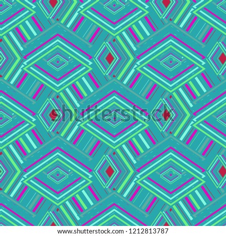 Fairy abstract background multicolored cube geometric pattern seamless.