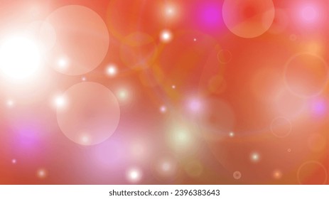 Fairy Abstract Defocused Light Spot Background Design. Christmas snowfall Vector Horizontal Illustration. Cosmic Print. Glitter confetti. Good for Banners, Posters, Covers, Flyers, Cards.