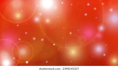 Fairy Abstract Defocused Light Spot Background Design. Christmas snowfall Vector Horizontal Illustration. Cosmic Print. Glitter confetti. Good for Banners, Posters, Covers, Flyers, Cards.