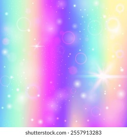 Fairy Background. Pink Kawaii Gradient. Lilac Sparkles Pattern. Iridescent Pastel Effect. Rainbow Hologram. Purple Girlish Invitation. Unicorn Glitter. Dream Fairy Background.