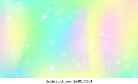Fairy Background. Pink Princess Pattern And Beautiful Kawaii Hologram. Purple Unicorn Gradient. Cosmic Candy Light With Holographic Sparkle Texture. Blue Fairy Background.