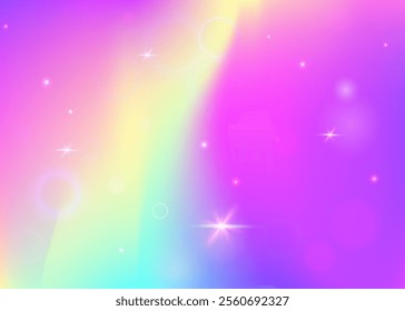 Fairy Background. Purple Unicorn Gradient. Rainbow Hologram. Iridescent Abstract Invite. Pink Colorful Pattern. Lilac Universe Invitation. Princess Texture. Dream Fairy Background.