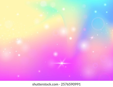 Fairy Background. Purple Unicorn Gradient. Kawaii Hologram. Holographic Blurred Effect. Pink Magical Pattern. Blue Fantasy Invitation. Magic Glitter. Dream Fairy Background.