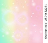 Fairy Background. Purple Unicorn Invitation. Kawaii Hologram. Fairytale Blurred Mesh. Pink Universe Pattern. Blue Pastel Gradient. Rainbow Texture. Party Fairy Background.