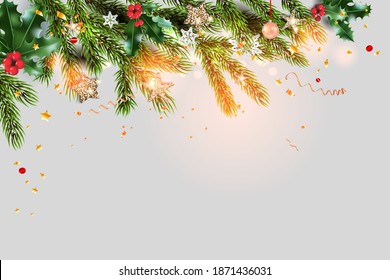 Fairy background template and tree branches
