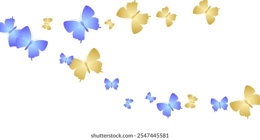 Fairy bright butterflies abstract vector background. Summer cute moths. Fancy butterflies abstract girly illustration. Tender wings insects patten. Tropical beings.