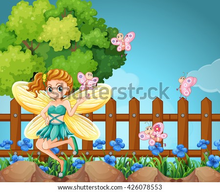 Image, Stock Photo angel Environment Plant