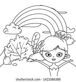 Fairy cartoon of fairytale design