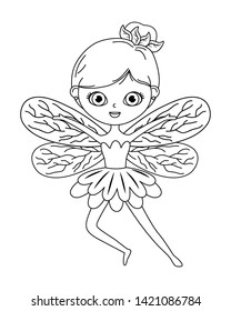 Fairy cartoon of fairytale design