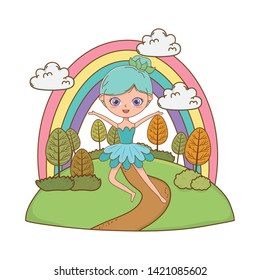 Fairy cartoon of fairytale design vector illustration