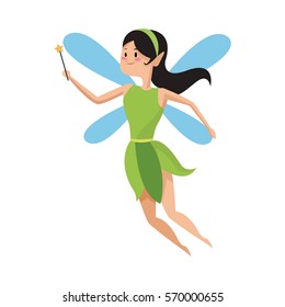 fairy cartoon icon 
