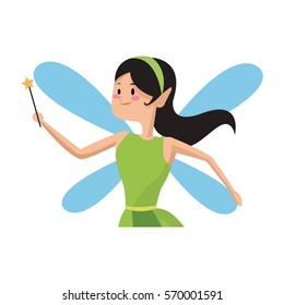 fairy cartoon icon 