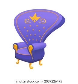 Fairy chair - modern flat design style single isolated object