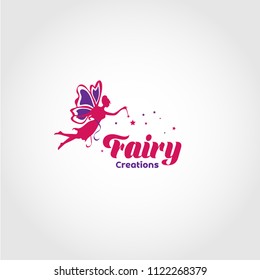 Fairy Creation Cool Logo