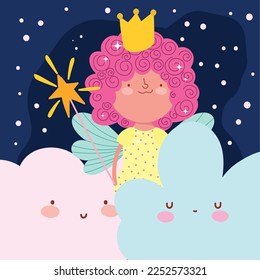 fairy cute clouds sky design