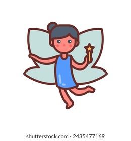 Fairy Diet  icon in vector. Logotype
